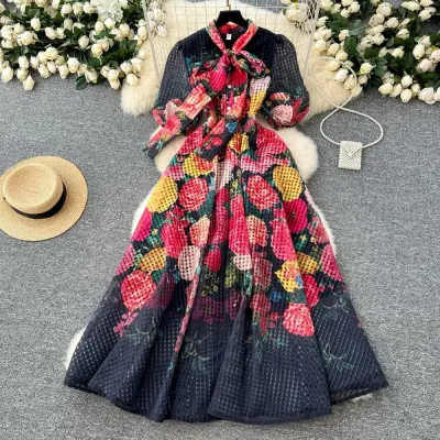 ELEGANT PRINTED LONG SKIRT FOR WOMEN